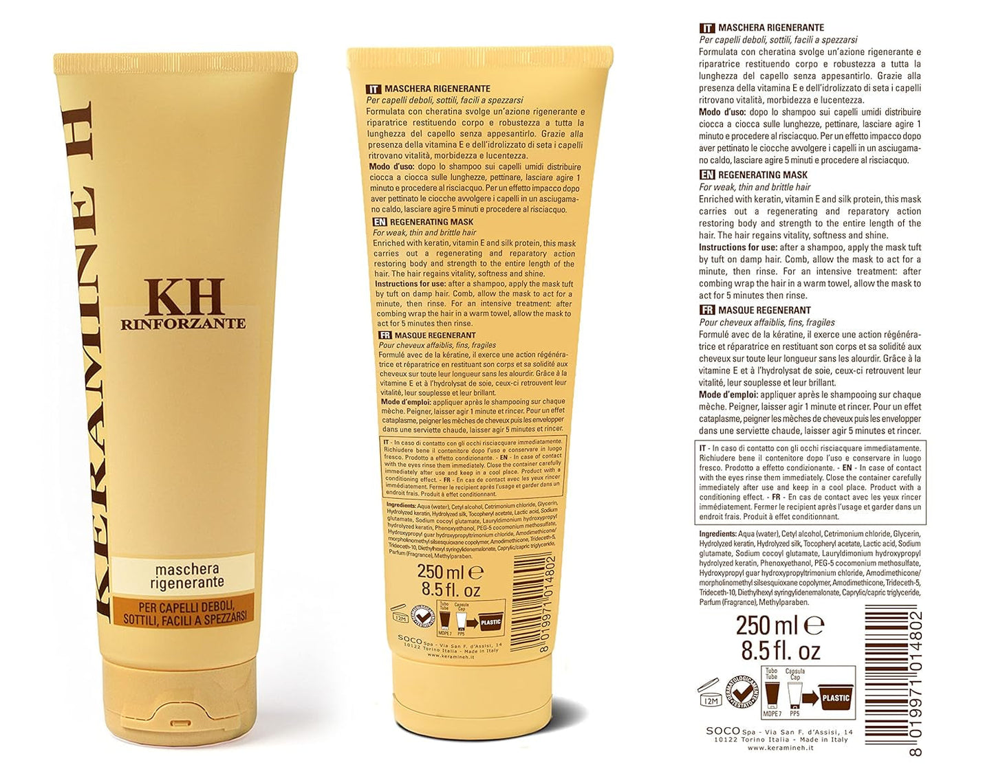 Regenererande mask - 250 ml, 21 Naty Shop hårmask