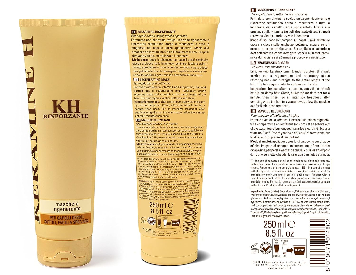 Regenererande mask - 250 ml, 21 Naty Shop hårmask