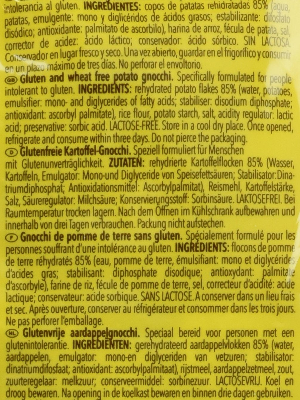 Glutenfri gnocchi, 300g, 6 st