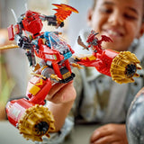 LEGO NINJAGO Kai's Storm Rider Mech - Flygande motorcykelleksak med 3 minifigurer - Mek med rörligt huvud, armar och ben - Byggleksak - Present till pojkar och flickor i åldern 7+ 71830 Byggset Besuche den LEGO-Store