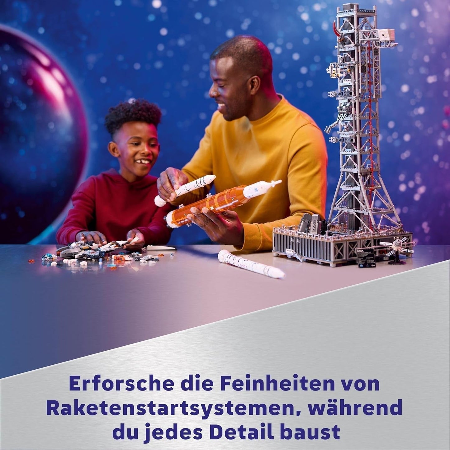 LEGO Icons NASA Artemis Launch Pad Present Vardagsrum eller kontorsinredning Vuxenbyggnadsset med Orion Space Capsel och Launch Pad samlarobjekt 10341 Byggset Besuche den LEGO-Store
