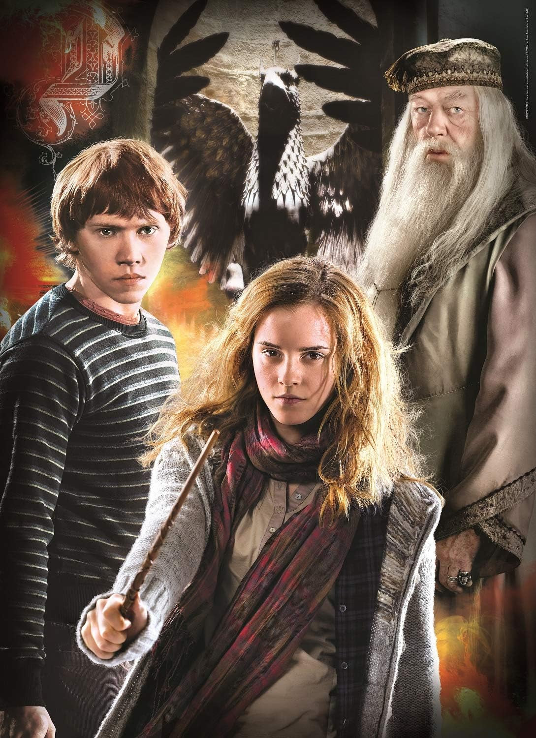 Clementoni 61884 Harry Potter - 3 x 1000 pusselbitar från 9 år, färgglatt pussel för vuxna med djärva färger, skicklighetsspel för hela familjen, bra presentidépussel Naty Shop