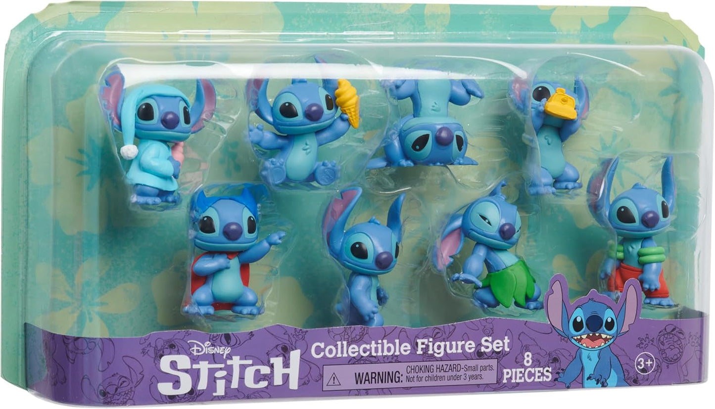 Stitch Disney's Lilo Collectible Friends Figures Set 8 Figures Set 5 cm Tall Collectible Figures 3 Years Old Toy av Just Play Action Figures Naty Shop