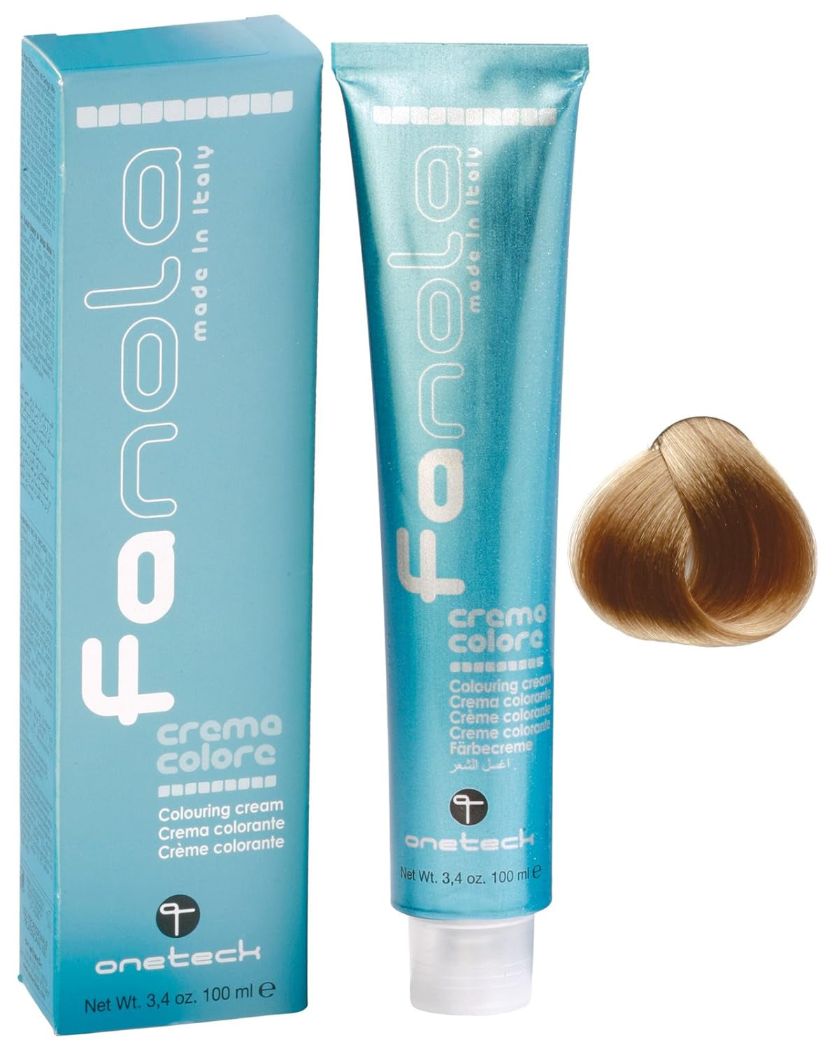 Fanola crema colore Färgkräm 7,0 Blond, 100 ml Hårfärgning Naty Shop 9,00 Intensiv mycket ljus blond