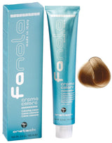 Fanola crema colore Färgkräm 7,0 Blond, 100 ml Hårfärgning Naty Shop 9,00 Intensiv mycket ljus blond