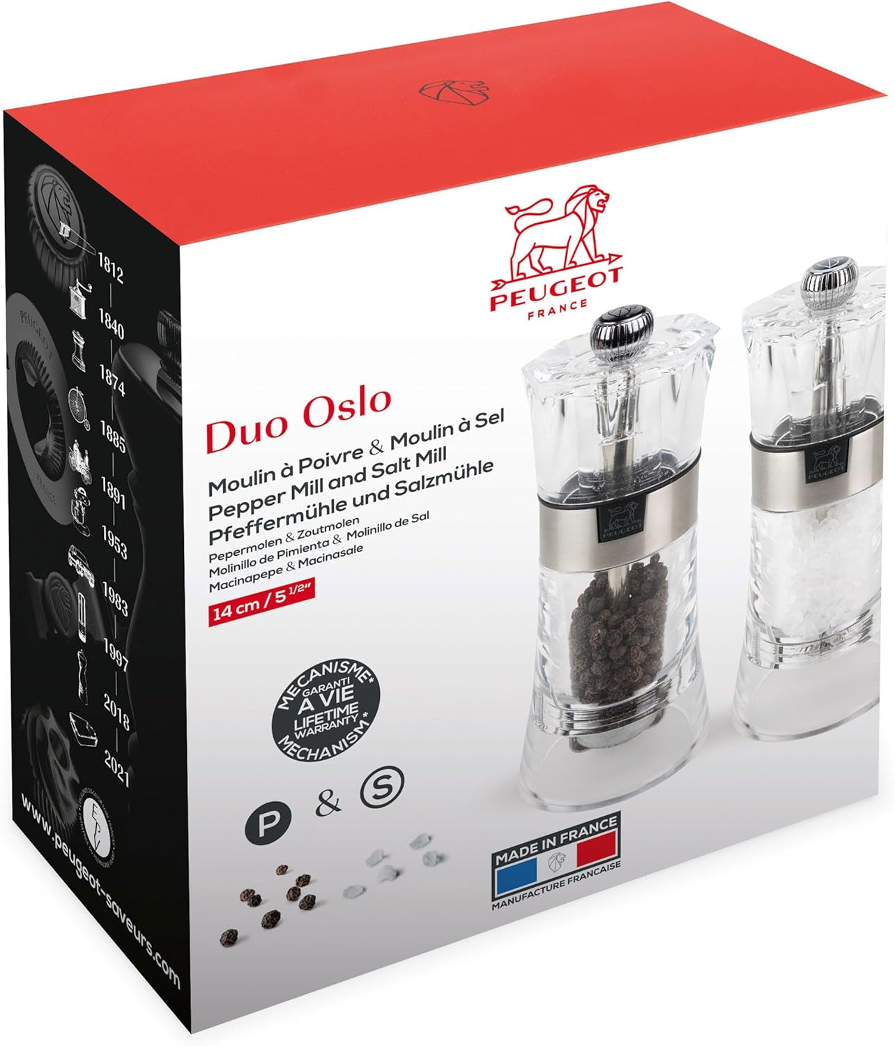 OSLO Duo akryl/rostfritt stål 14 cm rivjärn och skivare Naty Shop
