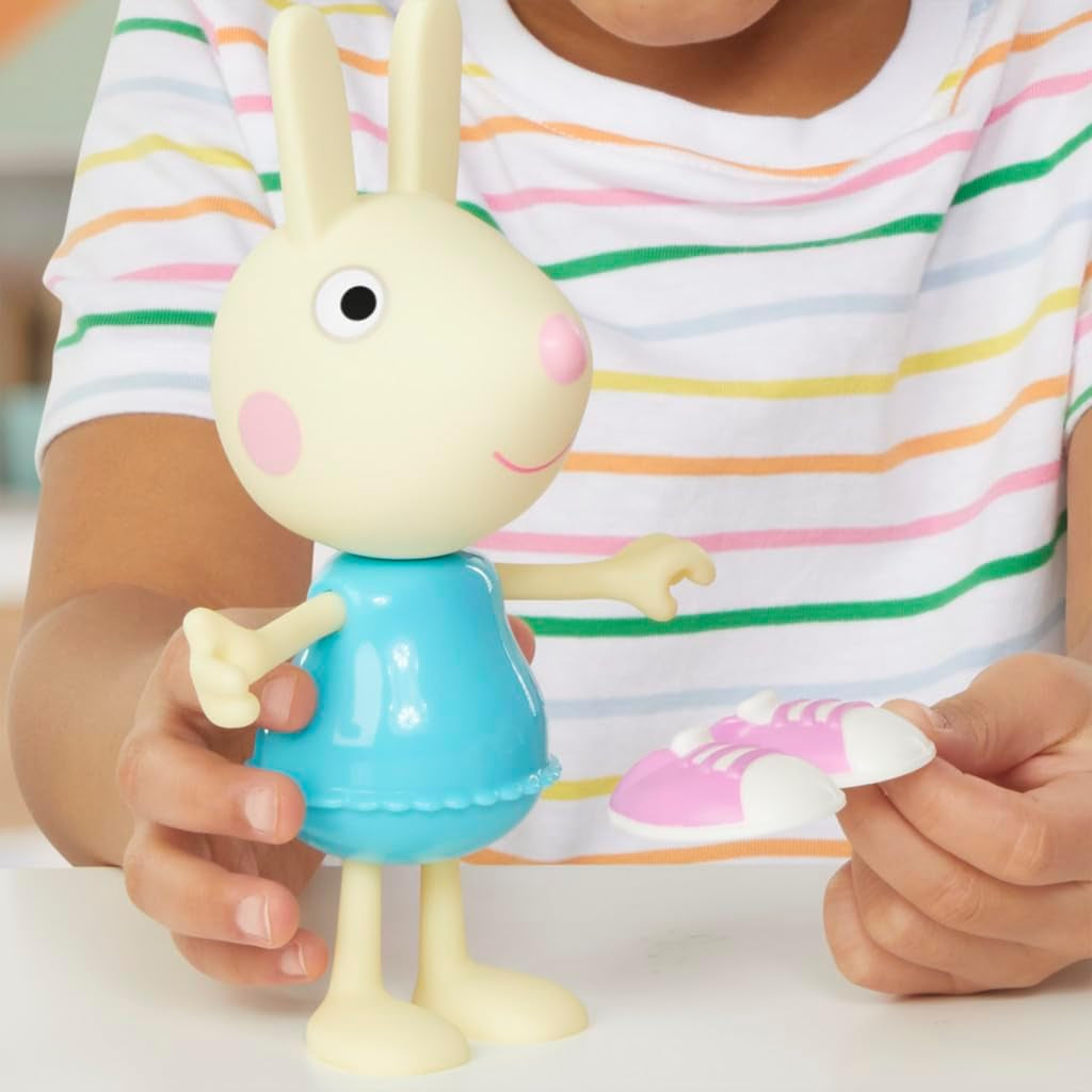 Peppa Pig Luisa Spoon - Rolig klänningsfigur, 15 cm flickdocka med tillbehör och kläder, interaktiv leksaksset för småbarn från 3 år och uppåt