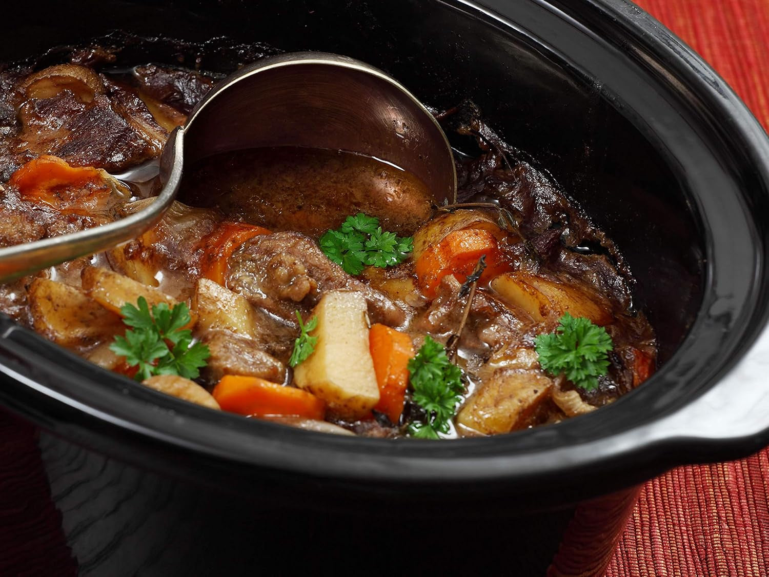 Beper BC.510 Slow Cooker, 280 W, 4,5 liter, keramiskt glas, svart och stål Slow Cooker Naty Shop