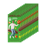 JOKOLADE 12 bars x 140g Ekonomipaket | Med karamelliserade jordnötter och knapriga flingor | Vegansk och kakaofri