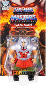 Masters of the Universe Origins Actionfigur Ram Man från den tecknade samlingen, ca. 14 cm lång MOTU Ram Figur 1980-tals-TV Detaljerad design och tillbehör JBM77 Actionfigurer Naty Shop