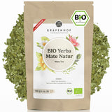 Ekologiskt Yerba Mate Tea Original 1 kg Loose Mate Tea High Koffein Orostat Lufttorkat Labbtestade Mate Blad Packade i Tyskland Premium Quality Gräfenhof