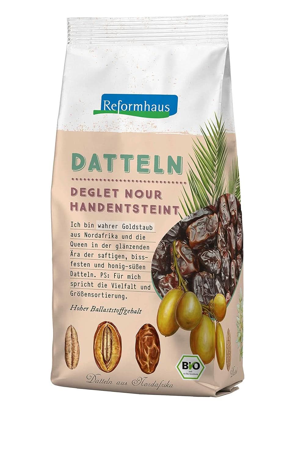 Dadlar utan frön Tunisien, 400 gram Dehydrerade produkter Naty Shop