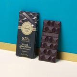 Venchi - Chokladkaka 85%, 70g - Med knapriga rostade kakaobönor - Glutenfri - Vegansk