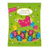Mini Lindt Mjölkchokladägg för chokladdekorationer | 2 påsar x 180g | Premium mjölkchokladägg, glatt och färgglatt förpackade i fyra färger till påsk | Påskchoklad | Choklad present