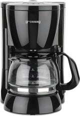 Grovfilter kaffebryggare med glaskaraff KA 12,17 | 0,6 liter för 4 koppar kaffe | 600 watt | Svart - Rostfritt stål