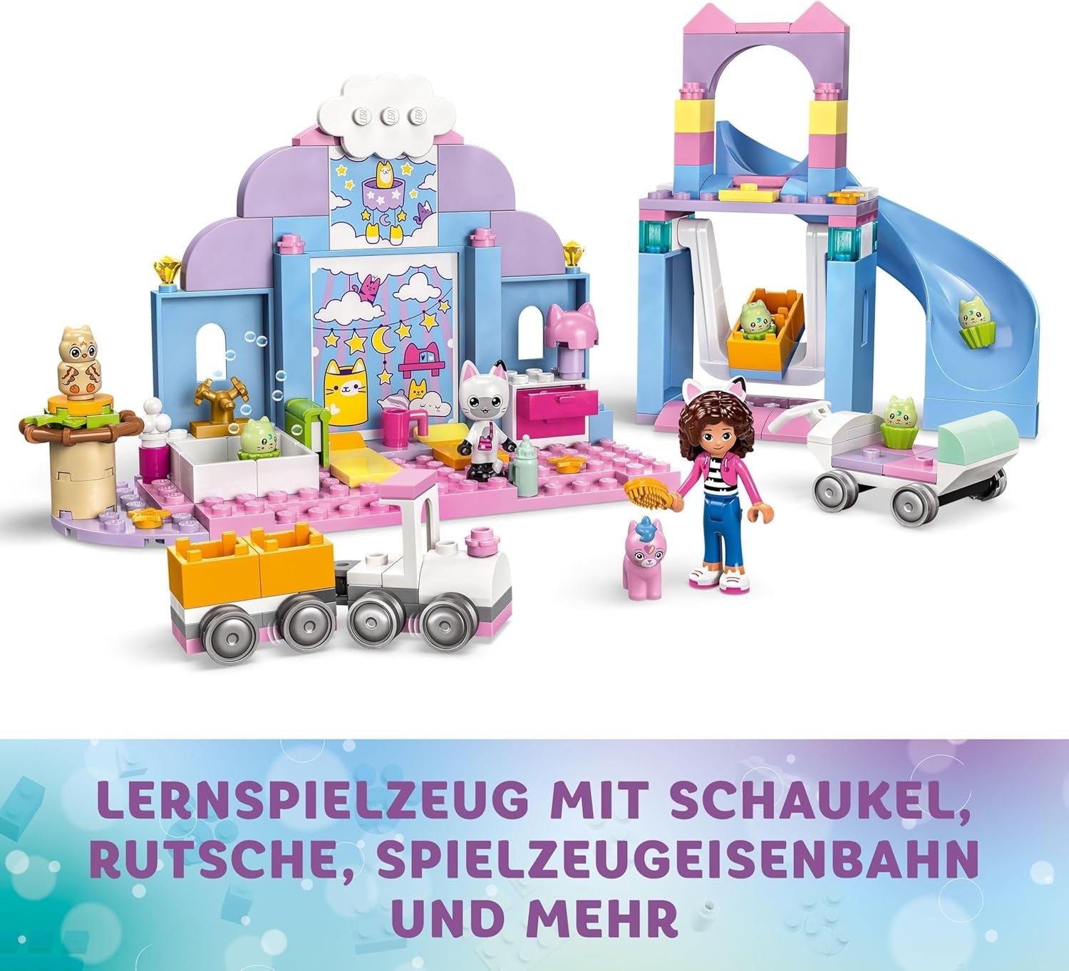 LEGO 4+ Gabbys dockhus Gabbys lilla kisseöron Låtsaslek Djurset Barnleksak med rutschkana och figurer Present till flickor och pojkar Kreativ leksak 10796 Byggset Beuche den LEGO-Store