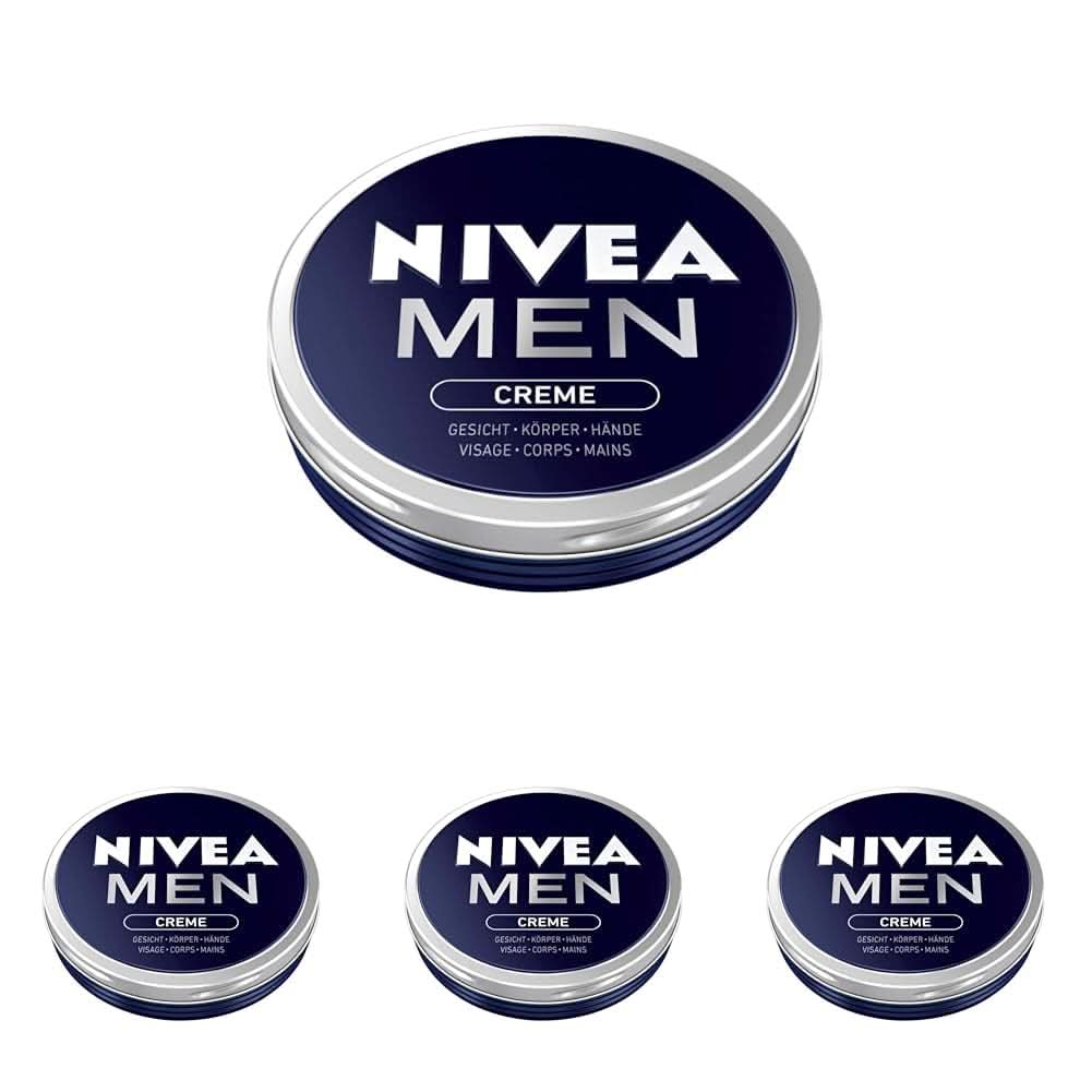 NIVEA MEN Creme, närande hudkräm med vitamin E, 150 ml Naty Shop 4 x 75 ml 75 ml