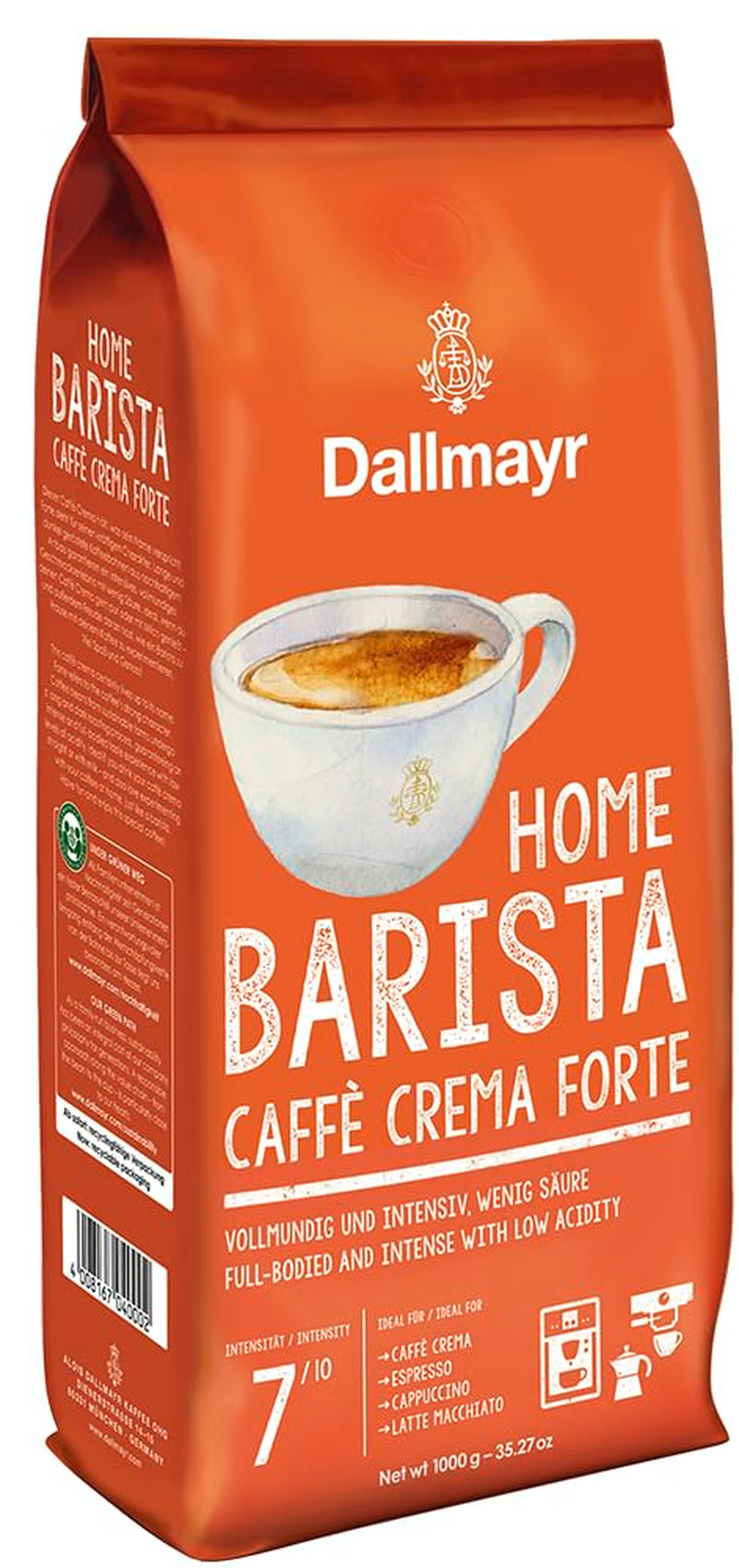 Hemma Barista Caffé Crema Forte 1000g hela bönor