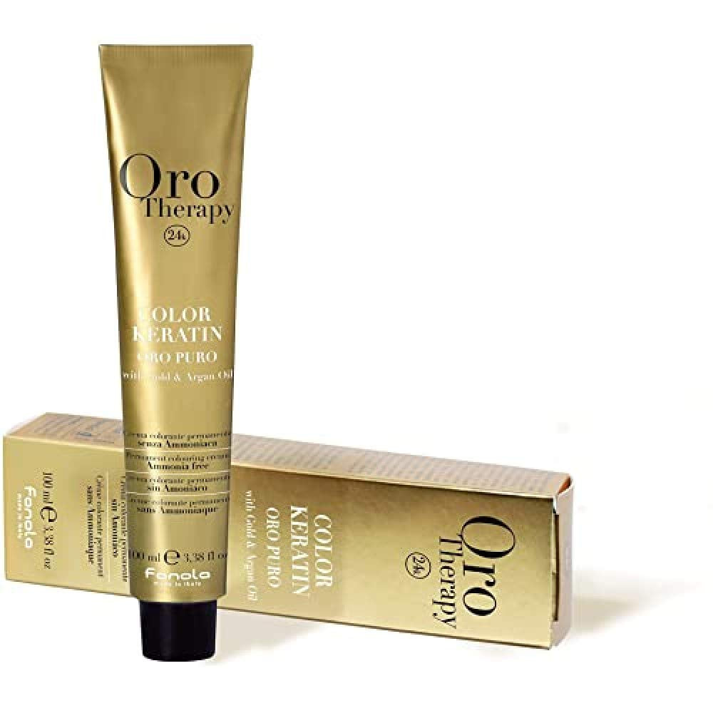 Fanola Oro Therapy Color Keratin 5.0 100ml Hårfärgning Naty Shop 8.31 Ljusblond sand