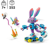 LEGO Dreamzzz Izzie och Bunchurro Spelkaninen, leksak för barn 7+, 2-i-1 lekset med Hero Minifigure och Cyberling för en fantasifull lekupplevelse 71490 Byggset Besuche den LEGO-Store