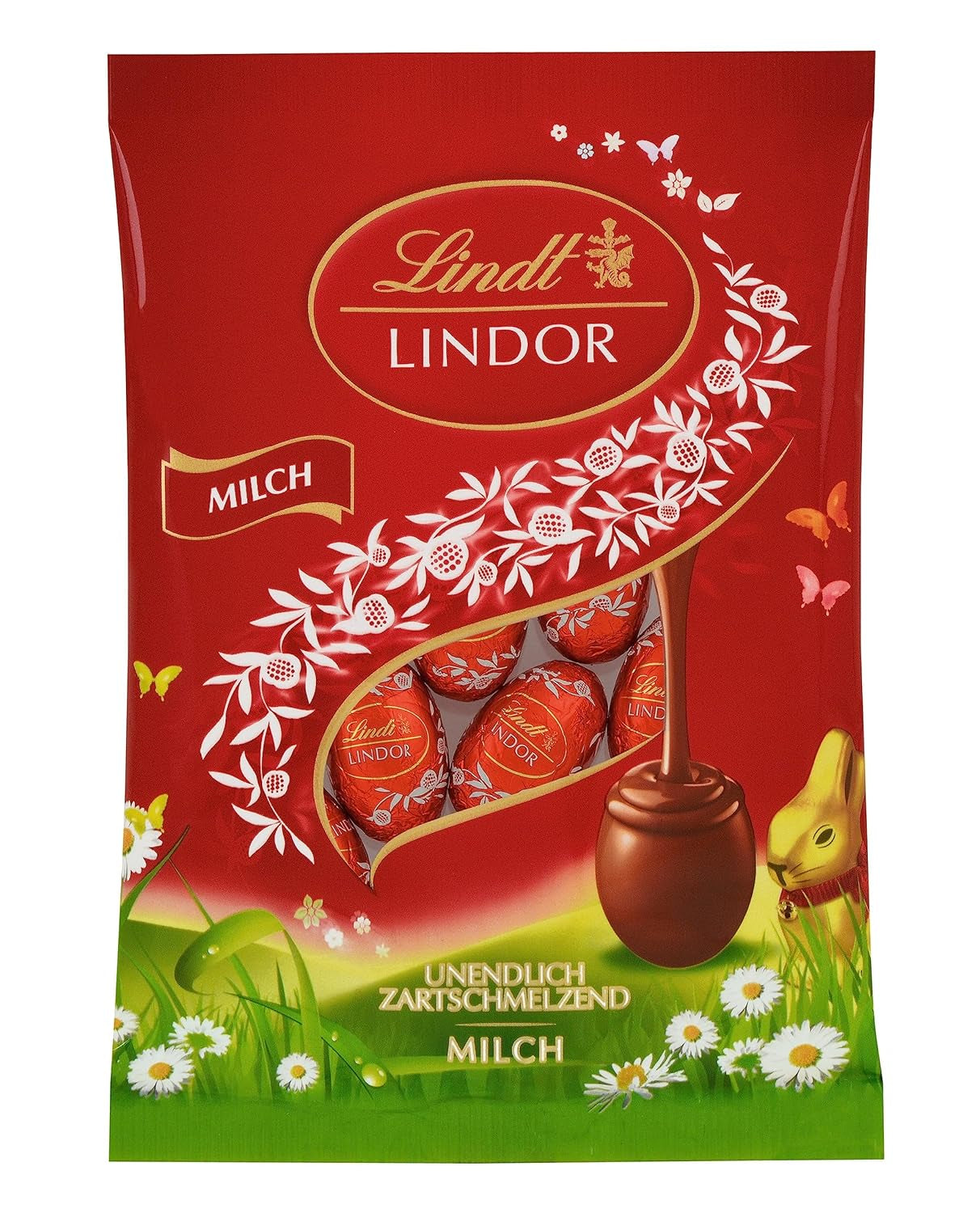 Lindt Lindor miniägg, påse, helmjölk, 100g