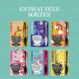 Cupper ekologiskt tepresentset, 6 sortiment av ört- och fruktteer för hela dagen, teservis, presentförpackning, utvald ekologisk tesamling (1 ask, 78 tepåsar)