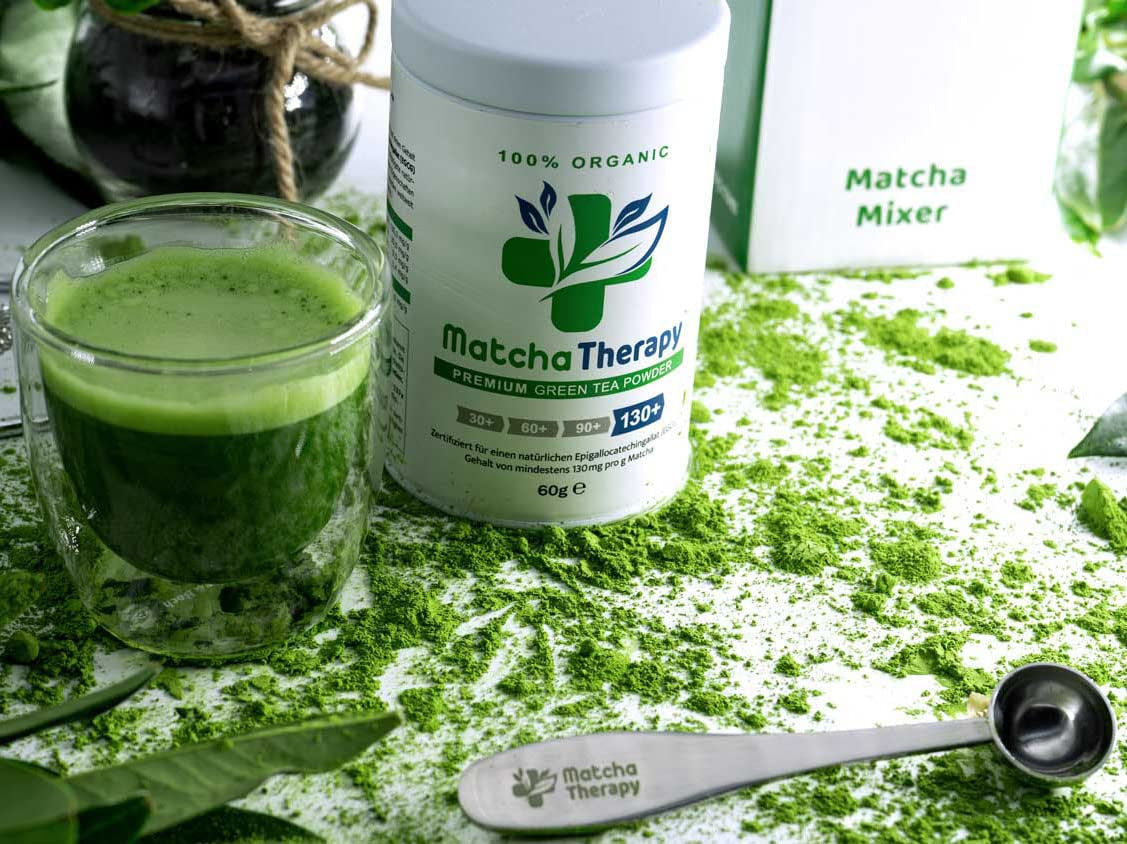 Matchaterapi 30+ | Ekologiskt Matcha-tepulver | 60 g | Med ett verifierat innehåll på minst 30 mg/g katekin EGCG | Stödjer immunförsvaret och energinivåer | Ceremoniell kvalitet | Grönt te från Japan