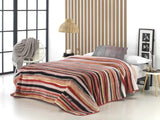 Tryckt filt, Stor volym, 100 % polyester, 450 G/M², Mjuk, För höst/vinter, Design Harmony N10, 170 X 240 Cm, För 90/105 Cm sängar, Grå Naty Shop Täcken och täcken Rosa 260X240Cm/180Cm Säng - 180Cm