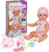 BABY Born Lena (Girl) - babydocka 36 cm - 7 funktioner inklusive tillbehör och madrass - Fungerar helt utan batterier - Passar små barn från 1 år