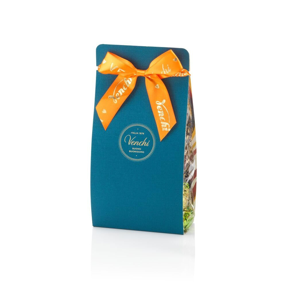 Venchi – Murrine Collection – Presentask med diverse Chocoviar-praliner och chokladtabletter, 403 g – Med PGI Piemonte skogshasselnötter – Presentidé – Glutenfri