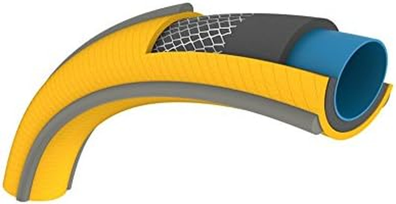 HOZELOCK - Tricoflex Ultraflex slang Ø 12,5 mm (1/2") 20 M: Flexibel trädgårdsslang, väderbeständig, vrid- och böjbeständig, tillverkad av 40 % återvunnen PVC [117002], gul
