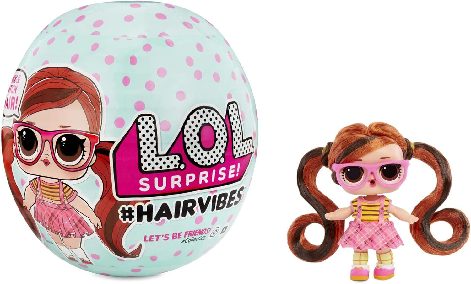 LOL Surprise Collectible Dolls for Girls - Med 15 olika överraskningar och frisyrer - #Hairvibes Dolls