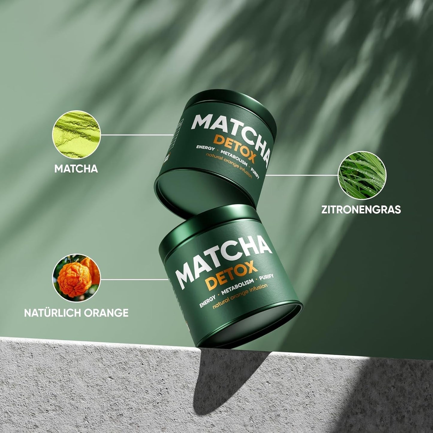 WOW TEA Matcha pulver - fint pulver från Japan med en fräsch smak - perfekt för Matcha te, lattes eller smoothies - inga tillsatser (detox)