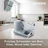 SEVERIN Multifunktionell skivare för bröd, korv eller riven ost och Naty Shop Slicers