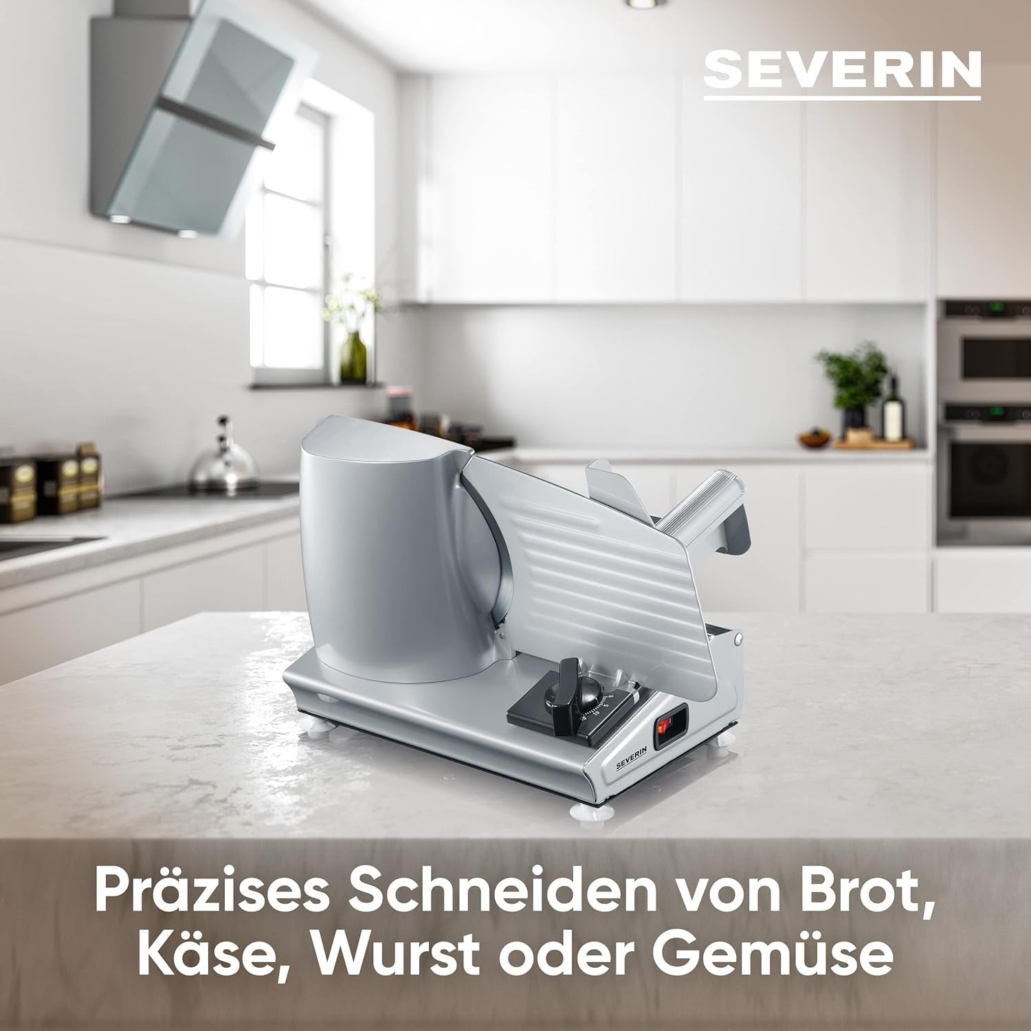 SEVERIN Multifunktionell skivare för bröd, korv eller riven ost och Naty Shop Slicers