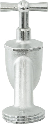 Hornkran - 20,95 mm (1/2 tum) hangänga - Inkluderar slanganslutning - Högkvalitativ mässing - Idealisk som utomhuskran / regnfatskran / kran / avstängningsventil / FLOR92590