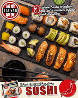 ITA-SAN Sushi Set (9-delar komplett set, perfekt för nybörjare, för prov eller present) 1 förpackning