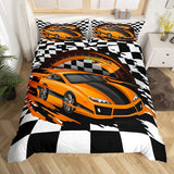 Jungen Cartoon Auto Bedtuchen Set 135X200,Kinder Bau Fahrzeuge Tröster Abdeckung Für Kind Kleinkind Teens,Dinosaurier Bettbezug,Traktor Maschinerie Bagger Bettdecke Abdeckung,Lkw Autos Bedtuchen Naty Shop Multi 12 135*2001+80*80*