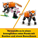 LEGO 31129 Creator Majestic Tiger, Panda eller Fish 3-i-1 djurfigursset leksak för barn Pojkar och flickor Byggset för djurbyggande leksak Besuche den LEGO-Store