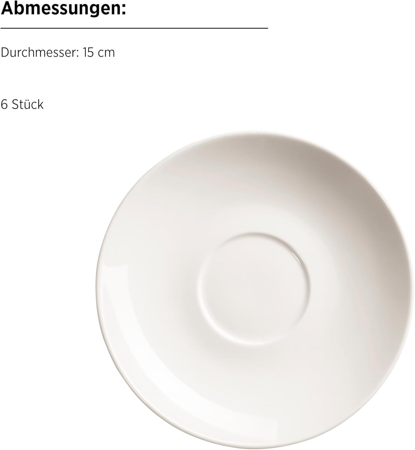 MÄSER 934105 Belmira-serien, klassisk kaffeservis för 6, 18-delad kaffeservis, tidlös, elegant, delikat, porslin, vit