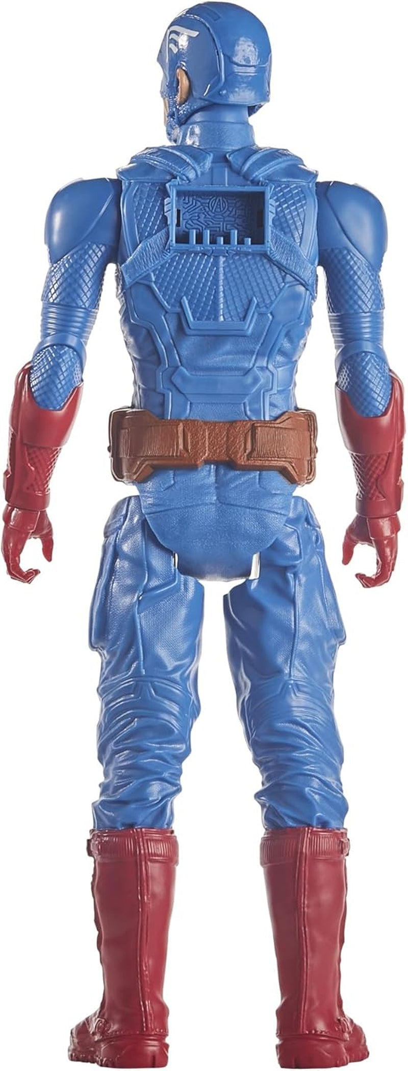 Marvel Avengers Titan Hero Series Blast Gear Captain America Actionfigur 30 cm stor leksak för 4+ år gammal Blå actionfigurer Naty Shop