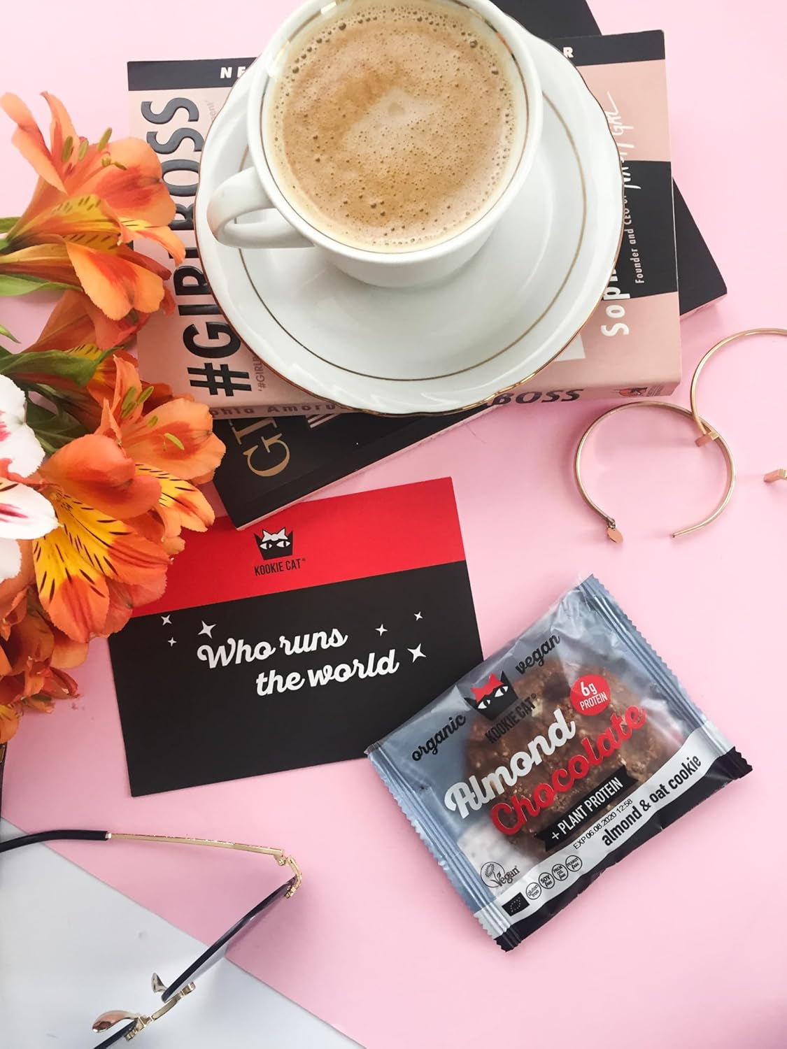 Mandel och choklad - individuellt förpackade veganska kakor, glutenfria, sojafria, ekologiska, mandel och havre - 12 x 50 g multipack (förpackning med 2)