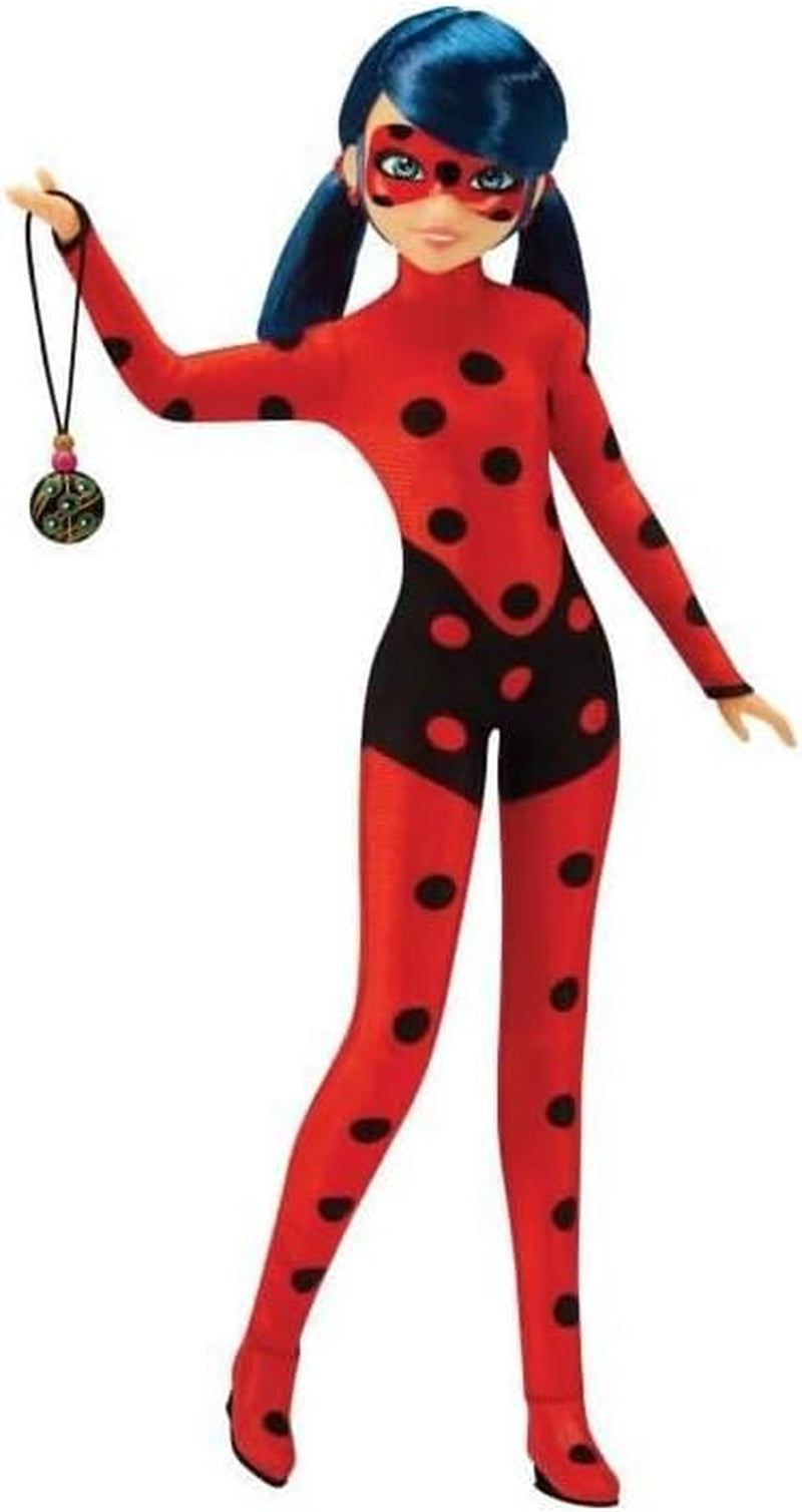 Bandai - Miraculous Ladybug - Doll Marinette Color Change Surprise - Jointed Miraculous Doll, 26 Cm + 3 Surprises - Random Model - P50390 Naty Shop Dolls Ladybug Lucky Charm