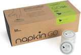 Go NPKGO00612 kapselrengöringsservetter med grönt te, viskos, vit, 12-pack