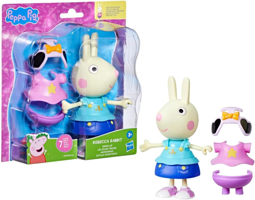 Peppa Pig Luisa Spoon - Rolig klänningsfigur, 15 cm flickdocka med tillbehör och kläder, interaktiv leksaksset för småbarn från 3 år och uppåt