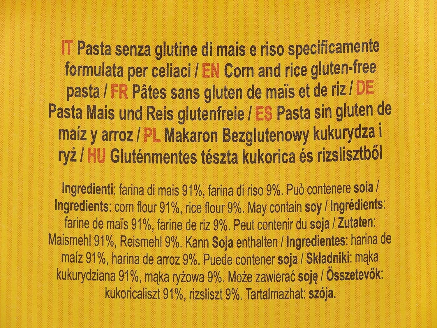 Glutenfri pennepasta med majs och ris, 400g