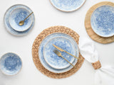 CreaTable, 21652, Uno Mykonos-serien, 12-delat servisset, porslinstallrikar, diskmaskin och mikrovågssäker, tillverkad i Portugal
