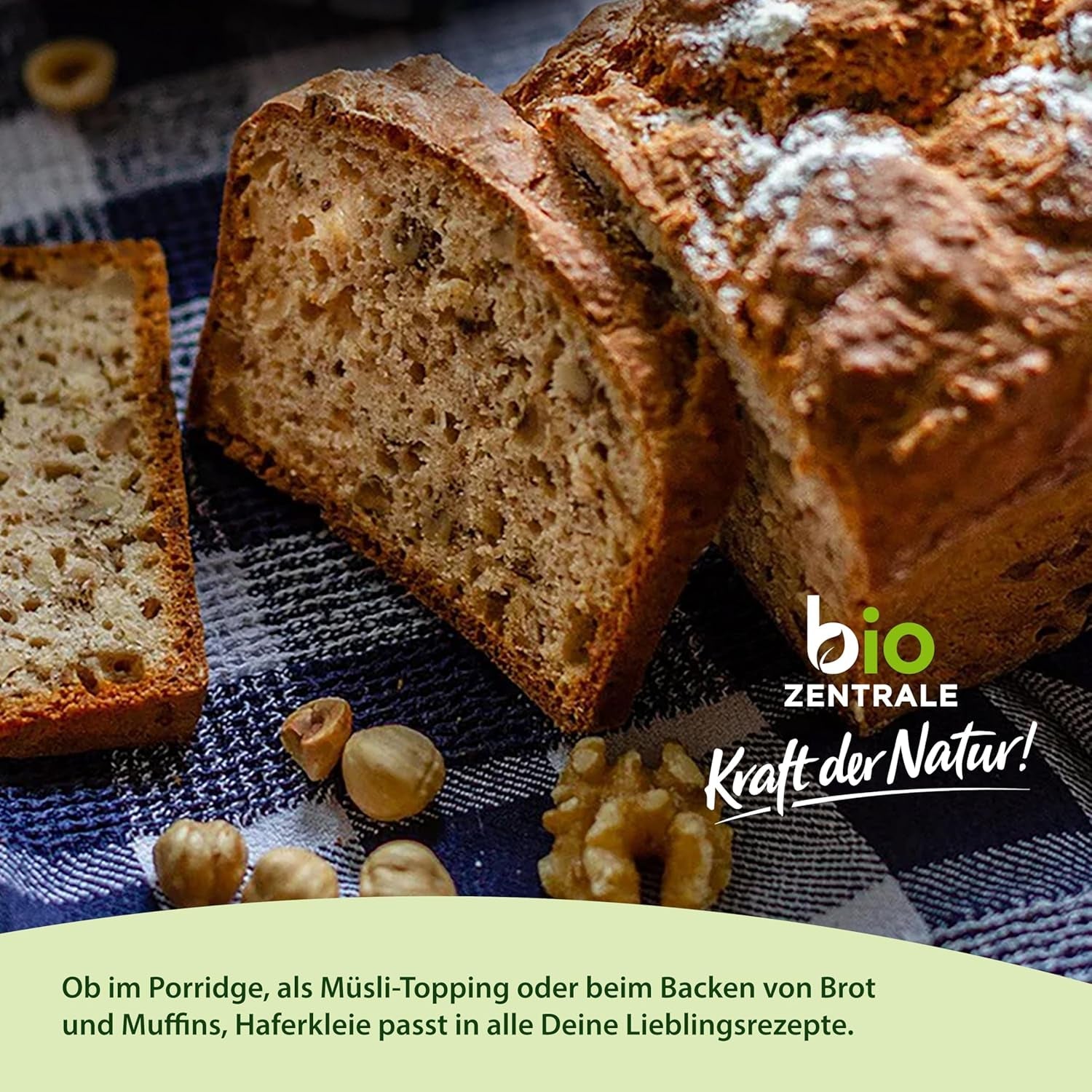 Biocentral ekologisk havrekli 1 kg | Fördelaktigt paket | Proteinkälla med hög fiber | Naturligt vegansk | Från EU:s jordbruk | Lågt sockerinnehåll
