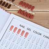 Nagellackspalett med 216 färger, Nagelskyddsställ, Nagellacksfärgade kortplattor, Nagelfärgskarta, Nagellackstillbehör
