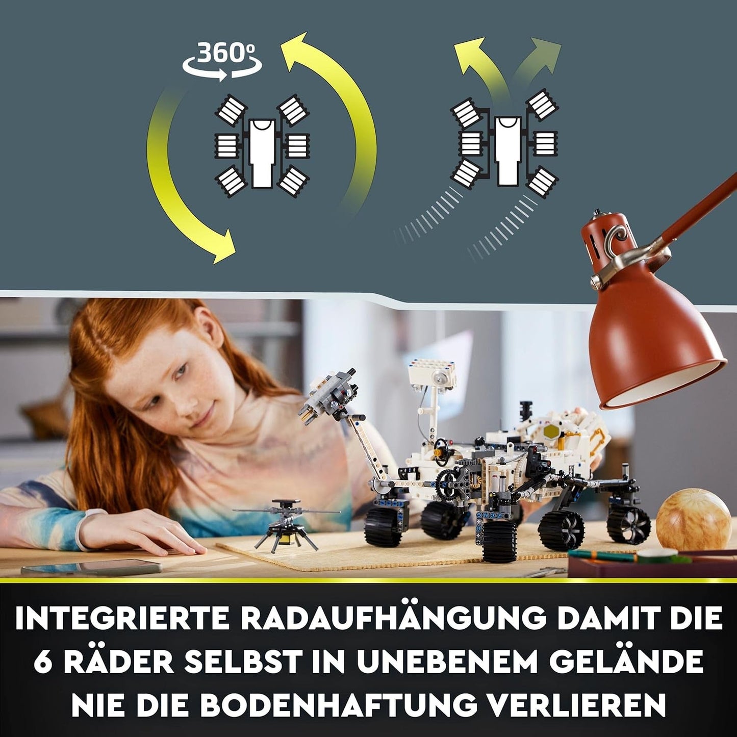 LEGO Space Toy Set 42158 Technic NASA Mars Rover Perserverance with Ar App, Science Building Toy för flickor och pojkar 10+ byggset Besuche den LEGO-Store